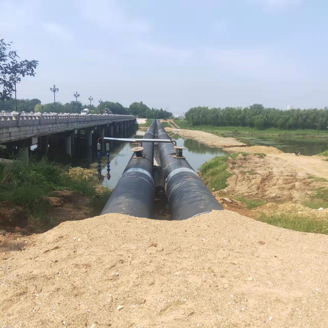 黄浦西气东输顶管施工输油管道清洗